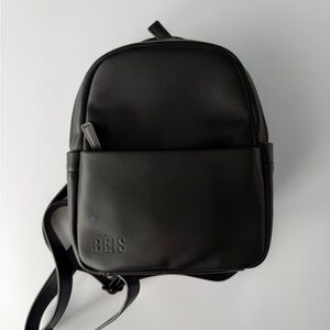 BEIS Black Mini Essentials Backpack